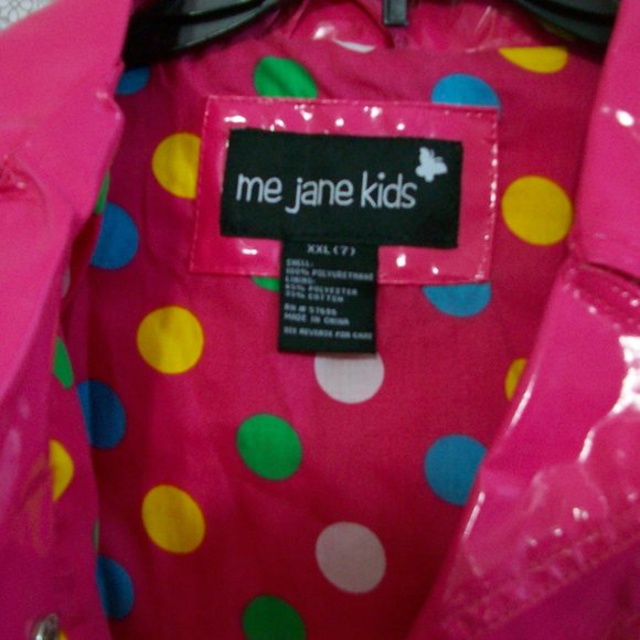 Me Jane Kids Pink Polyurethane Rain Coat size XXL (7) - Picture 3 of 4